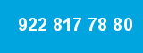 922 817 78 80 922 817 78 80